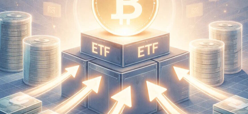 bitcoin-etf moschnyy pritok kapitala