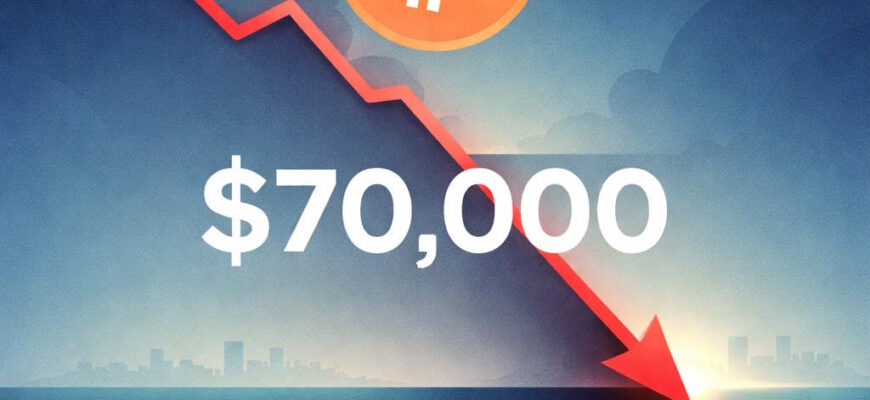 bitkoin padaet nizhe 70000