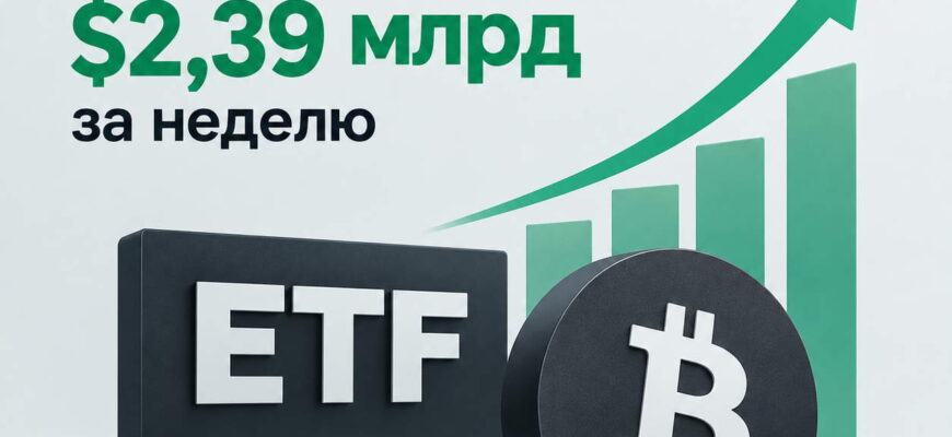 bitkoin etf poluchili 2,39 mlrd